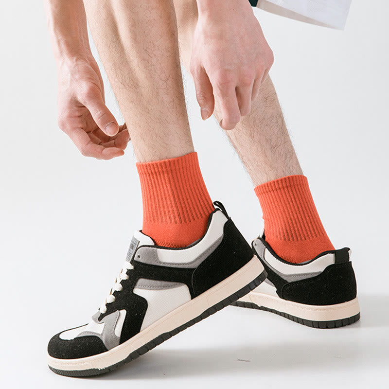 Basketball-Kompressionssocken in Colorblock-Optik in Übergröße (5 Paar)