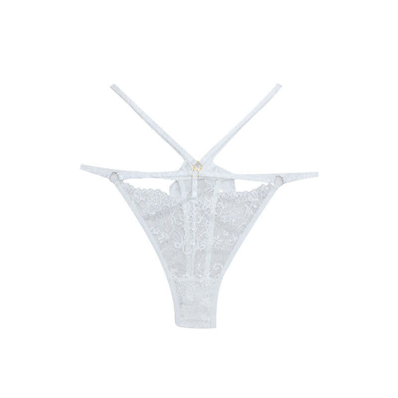 Sexy, tief sitzender Spitzen-String mit Schleife (3er-Pack)