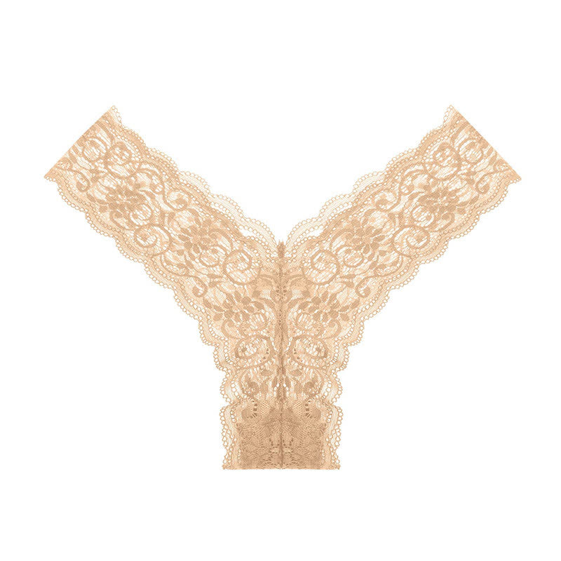 Sexy Spitzen-String mit Blumenmuster und niedriger Taille (3er-Pack)