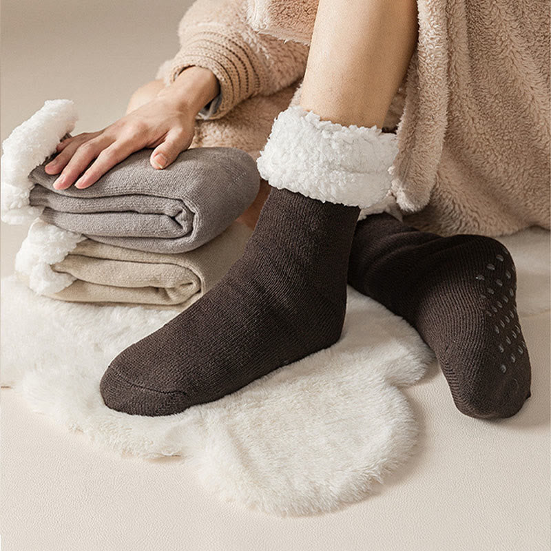 Extra dicke Hausschuhsocken in Übergröße (3 Paar) - image 3