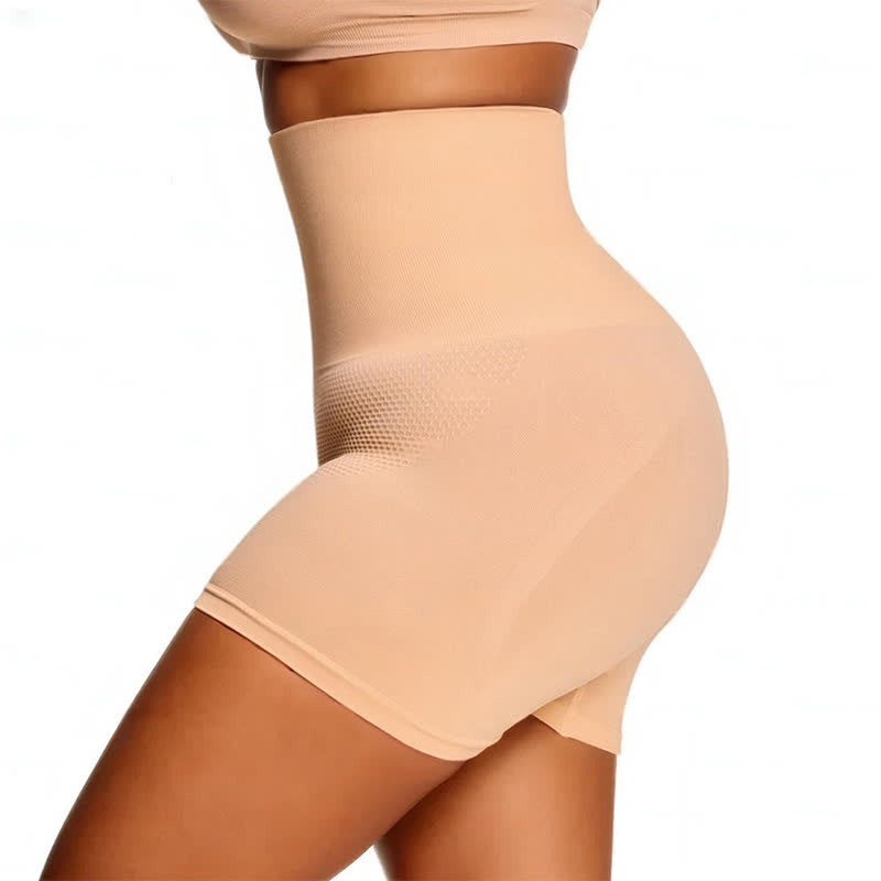 Nahtlose Shorts mit hoher Taille und Bauchkontrolle sowie Po-Lifting