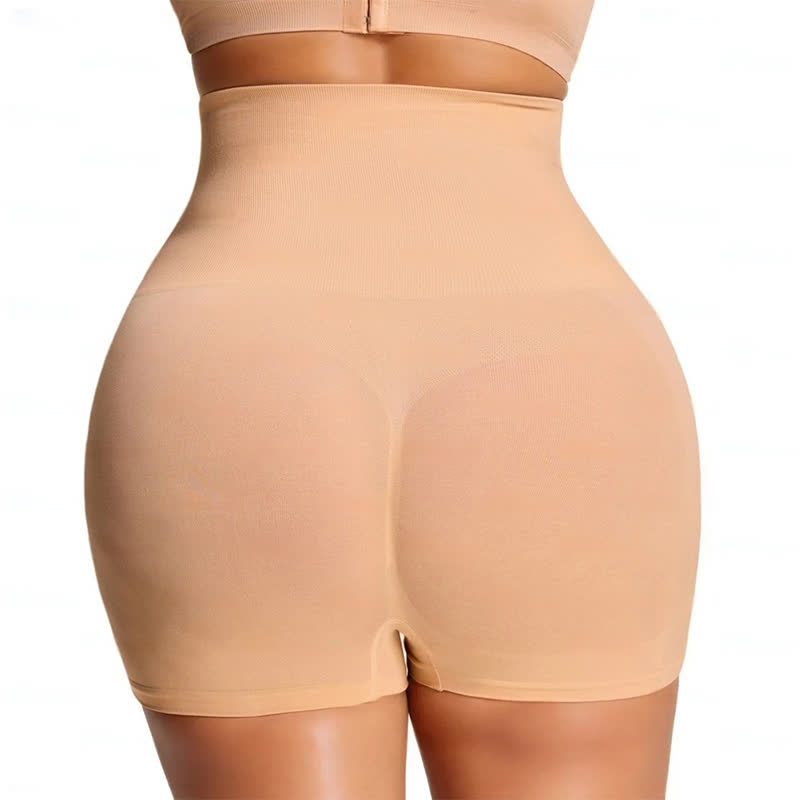 Nahtlose Shorts mit hoher Taille und Bauchkontrolle sowie Po-Lifting