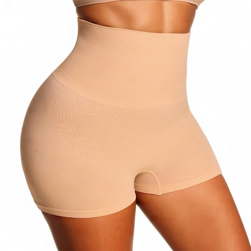 Nahtlose Shorts mit hoher Taille und Bauchkontrolle sowie Po-Lifting