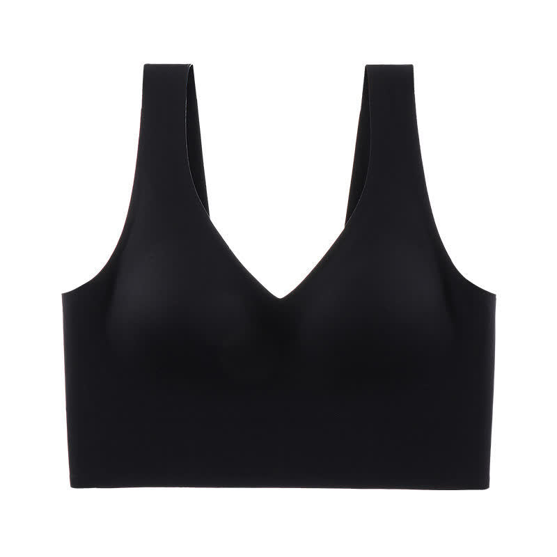 Plus Size Buchstaben Schöner Rücken Sexy Push-Up-BH ohne Bügel