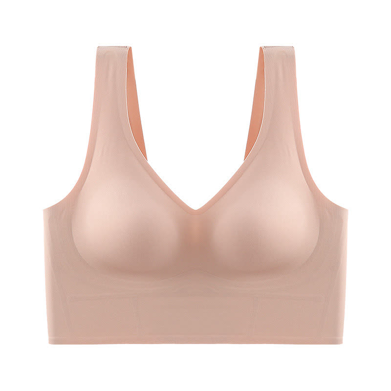 Plus Size Buchstaben Schöner Rücken Sexy Push-Up-BH ohne Bügel
