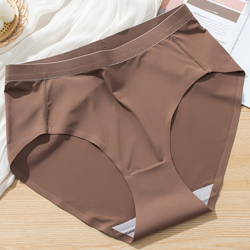 Einfache, einfarbige, nahtlose Höschen mit hoher Taille (3er-Pack)