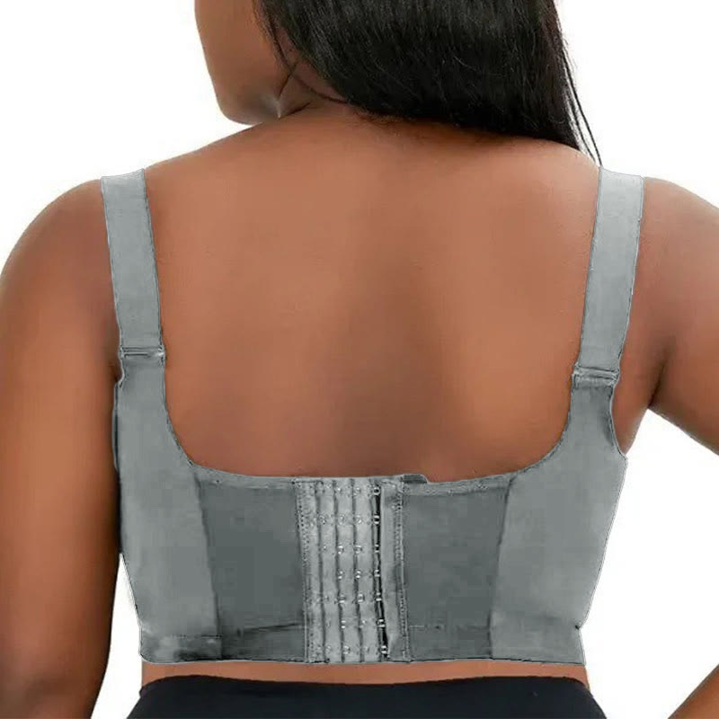 Tief ausgeschnittene, graue BHs mit vollständiger Abdeckung - image 4