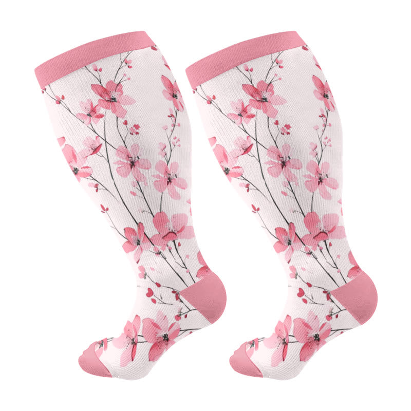 Blossom-Kompressionsstrümpfe in Übergröße (3 Paar)