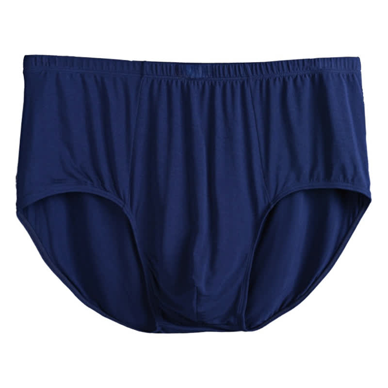 Herren-Slips mit hoher Taille aus Bambusfaser in Übergröße (2er-Pack)