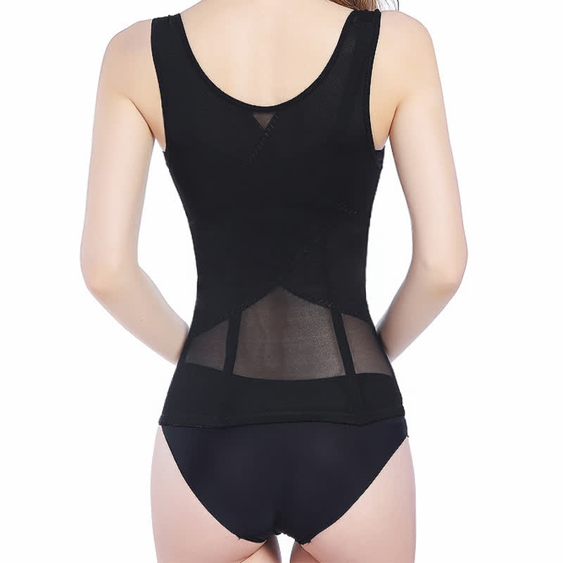 Dünnes, bruststützendes, bauchformendes Shaper-Unterhemd