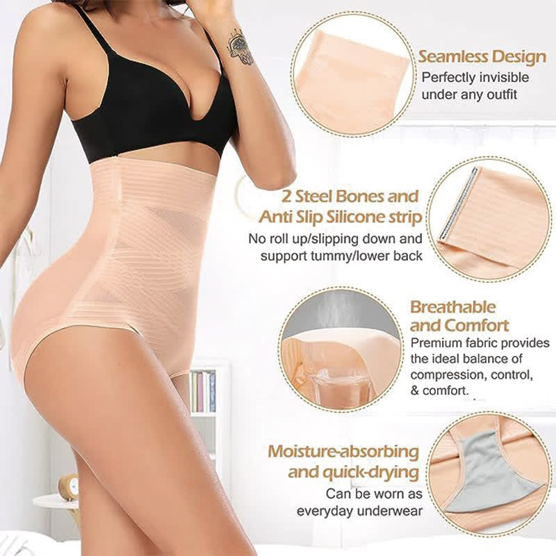 Hüfthebende und bauchstraffende Formhose mit hoher Taille