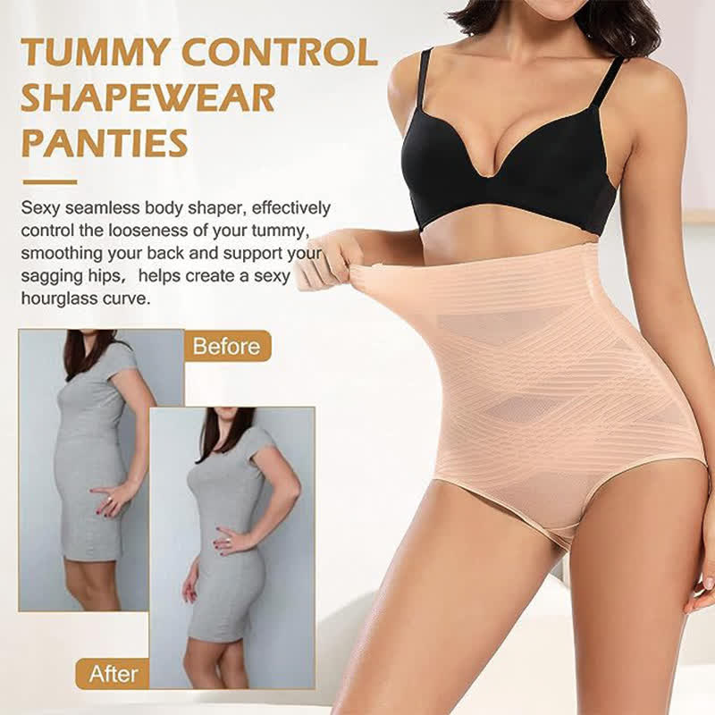 Hüfthebende und bauchstraffende Formhose mit hoher Taille