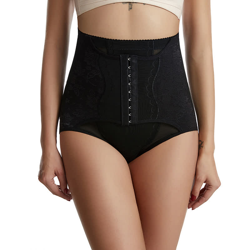 Atmungsaktive Bauchformende Höschen aus Netzstoff mit hoher Taille (2 Packungen)
