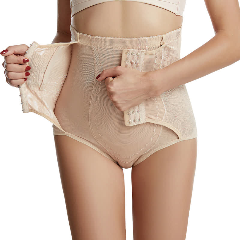 Atmungsaktive Bauchformende Höschen aus Netzstoff mit hoher Taille (2 Packungen)