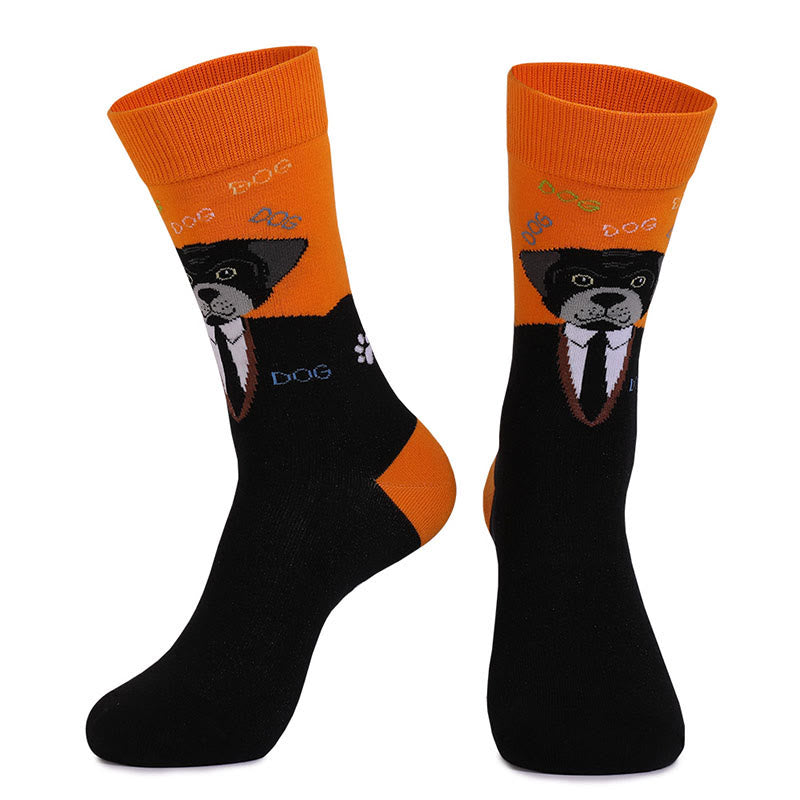 Viertelsocken der Katzen-Hunde-Serie in Übergröße (4 Paar) - image 7