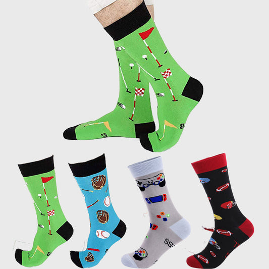 Golf-Rugby-Viertel-Socken in Übergröße (4 Paar)