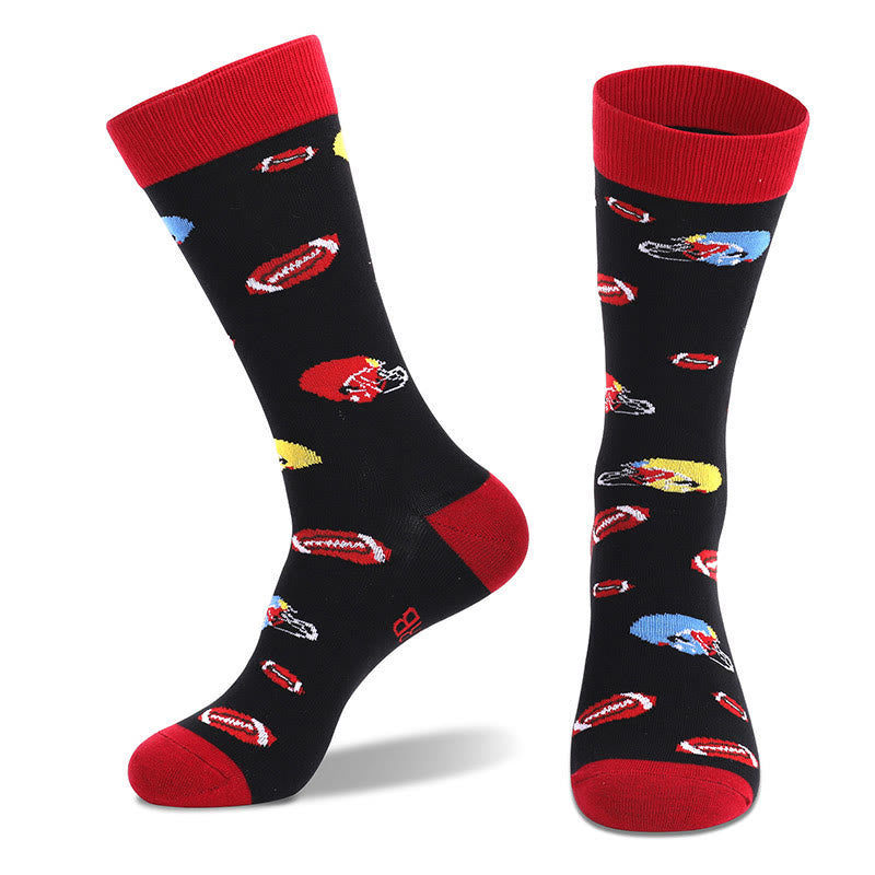 Golf-Rugby-Viertel-Socken in Übergröße (4 Paar)