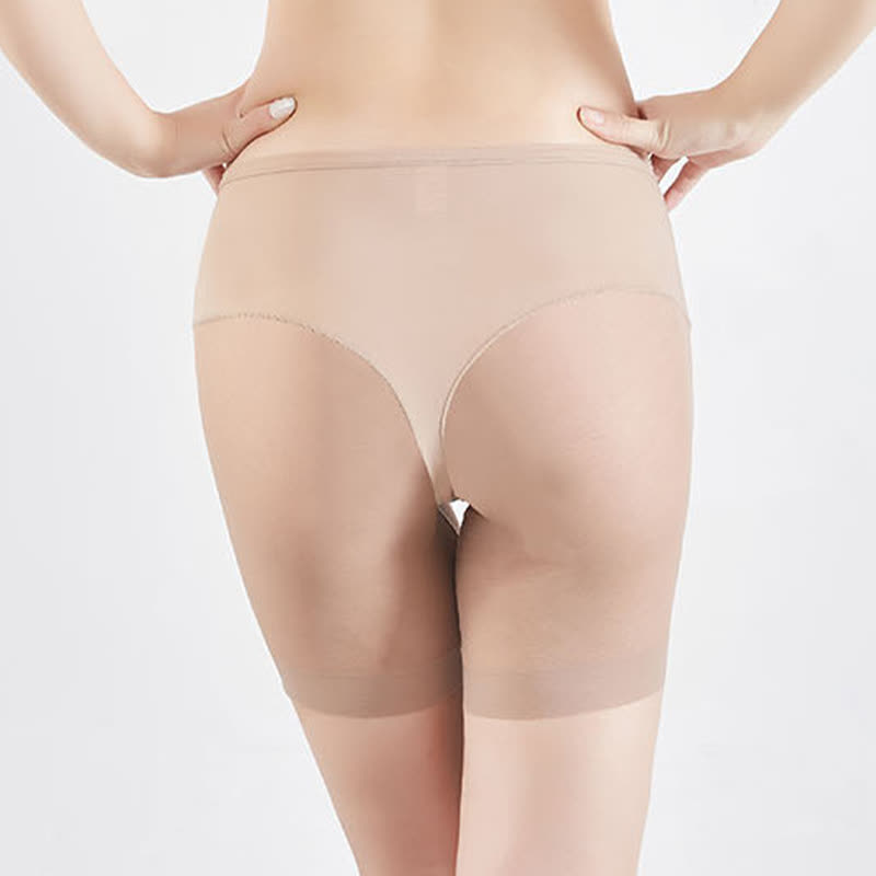 Sexy hochelastische, figurformende Shorts aus Netzstoff mit mittlerer Taille zur Bauchstraffung