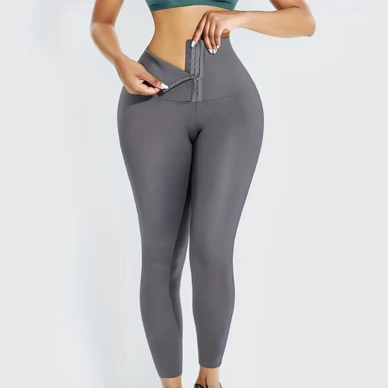 Zweireihige Fitness-Shaping-Hose mit Korsett