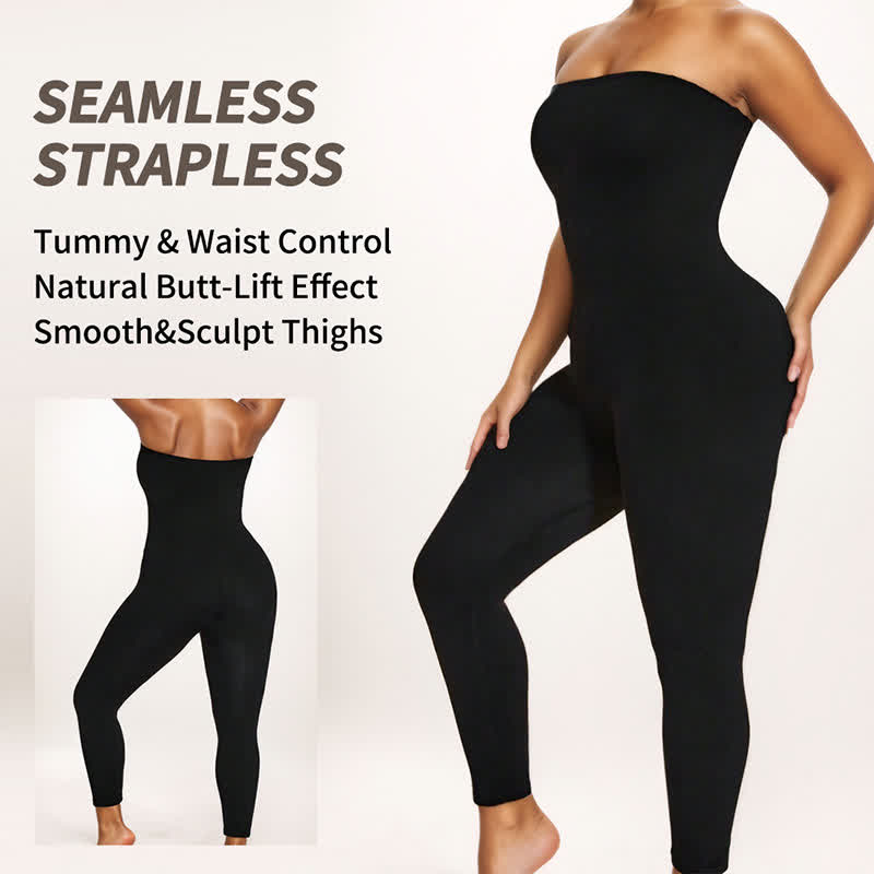 Enganliegender trägerloser Stretch-Shapewear-Bodysuit