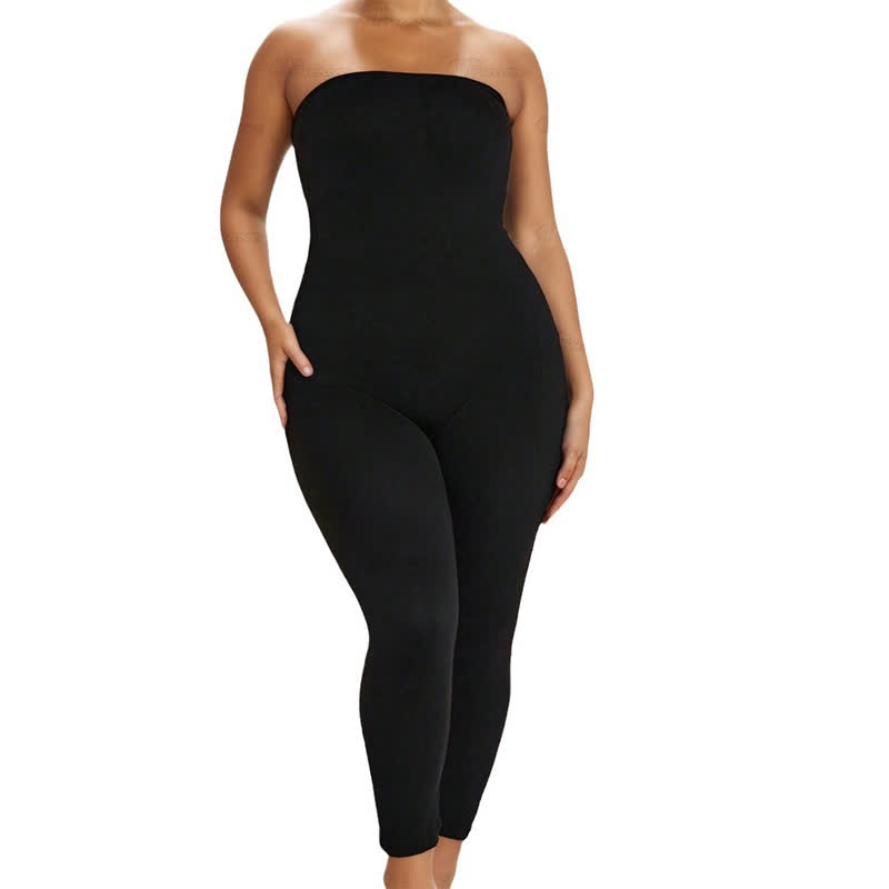 Enganliegender trägerloser Stretch-Shapewear-Bodysuit