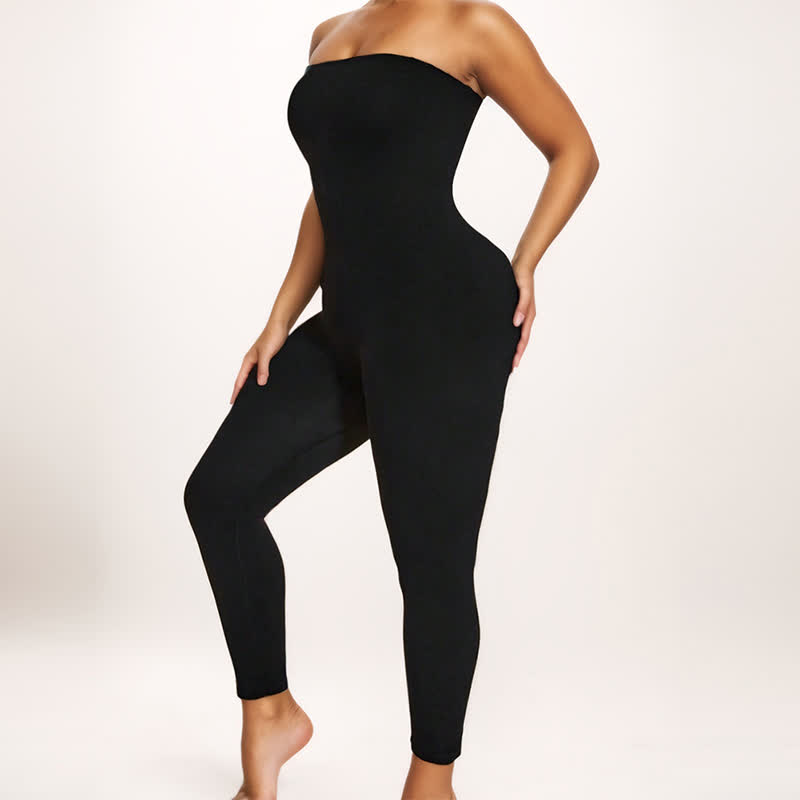 Enganliegender trägerloser Stretch-Shapewear-Bodysuit