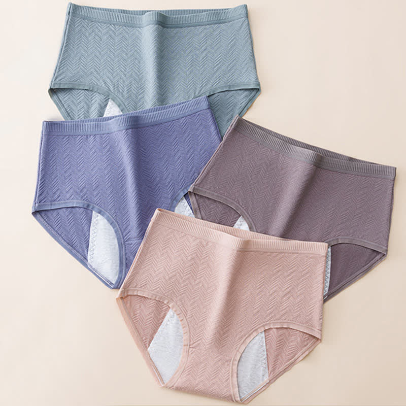 Periodenslips aus Baumwolle mit hoher Taille in Übergröße (3er-Pack)