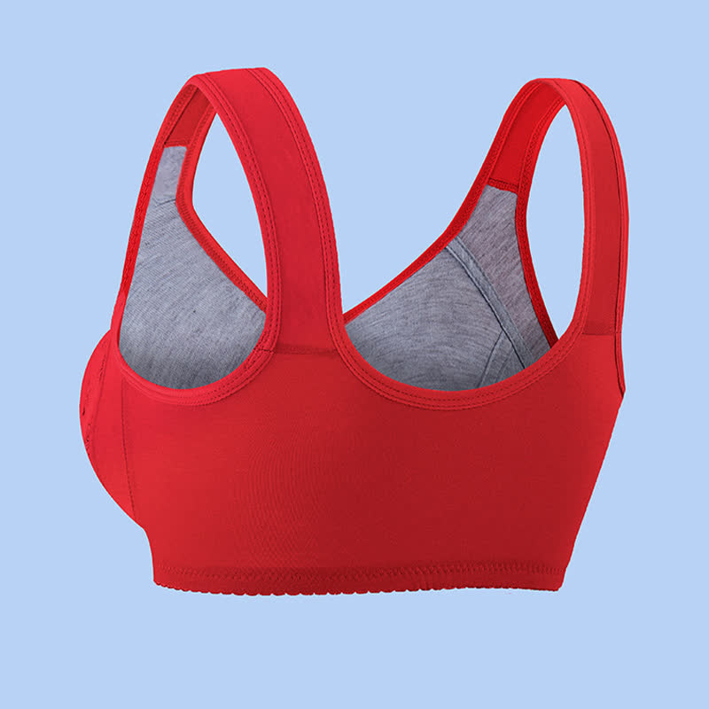 Bügelloser BH mit Schmetterlings- und Blumen-Print und Frontverschluss - image 2