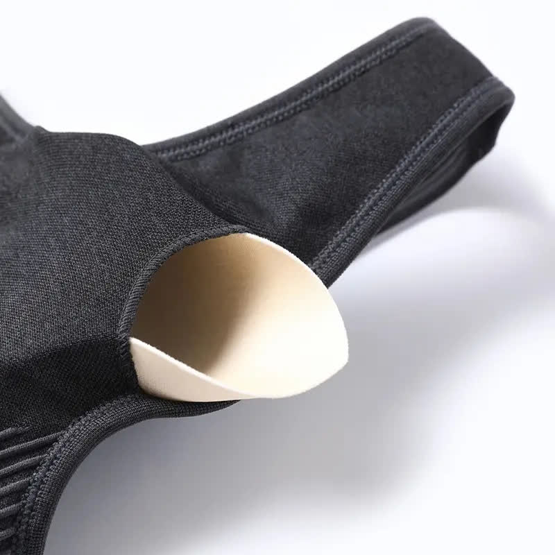 Stoßfester, schnell trocknender Sport-BH mit Streifen (2er-Pack)