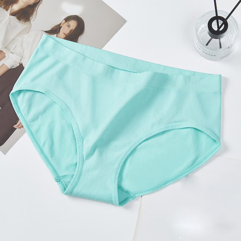 Mittelhoher, hochelastischer Basic-Slip in Volltonfarbe (3er-Pack)