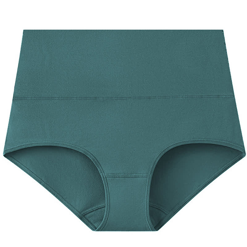 Einfarbige Basic-Slips mit hoher Taille (3er-Pack)