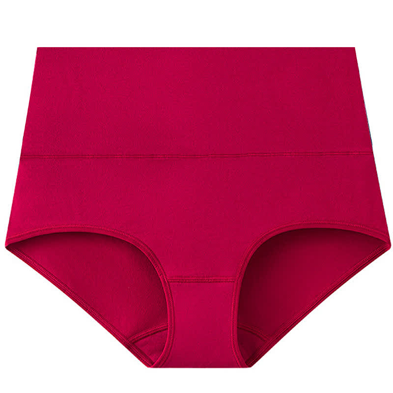Einfarbige Basic-Slips mit hoher Taille (3er-Pack)