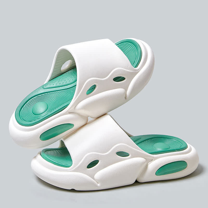 Rutschfeste Home Slides mit Farbblock-Fußgewölbeunterstützung