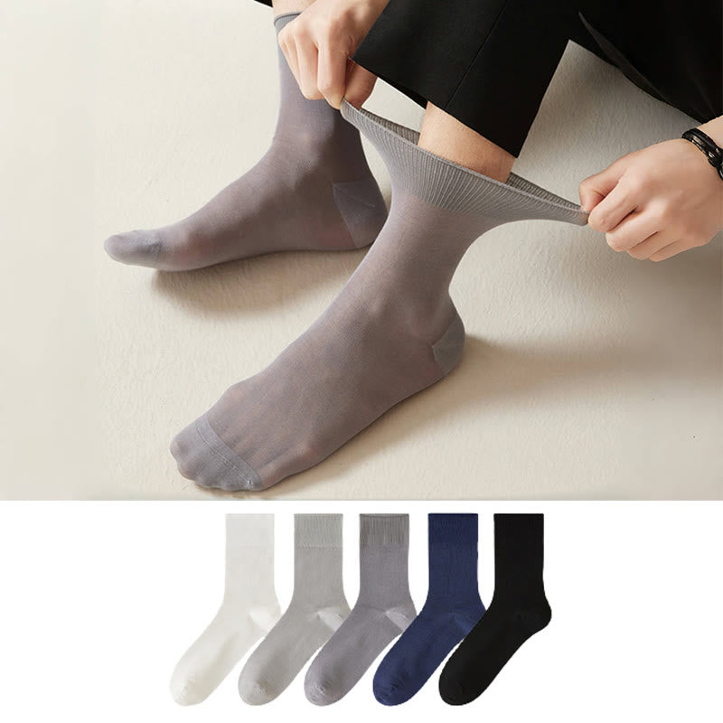 Transparente Viertelsocken in Übergröße (5 Paar)