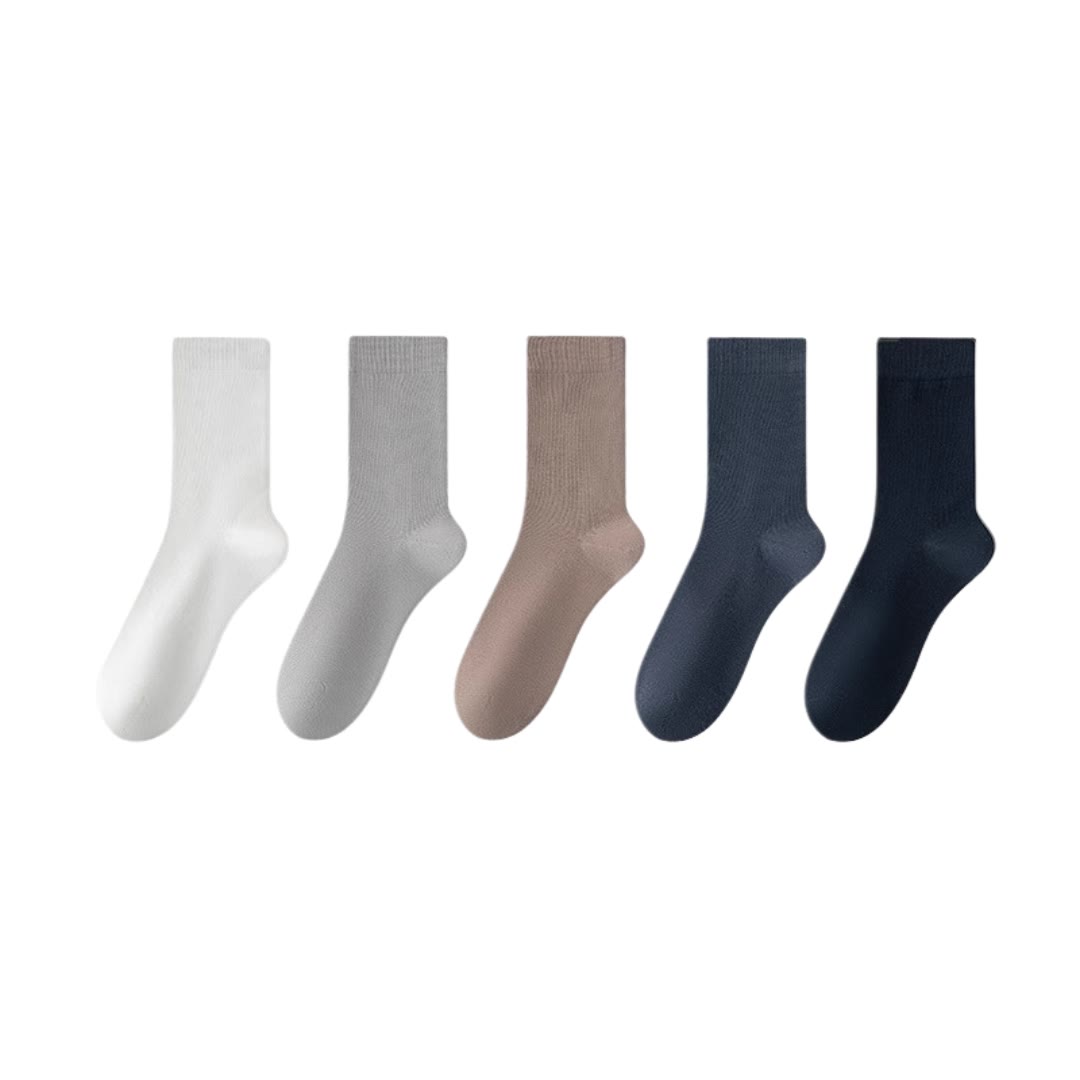 Stilvolle Viertelsocken aus Baumwolle in Übergröße (5 Paar)