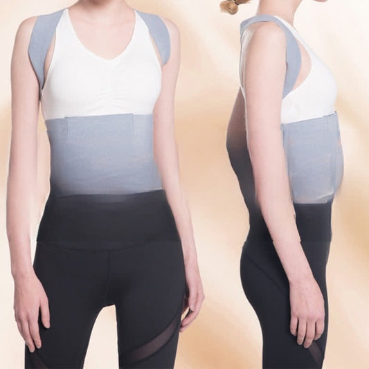 Grauer unsichtbarer Haltungskorrekturgürtel für Bucklige