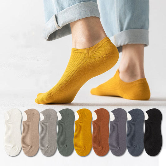 Knöchelsocken in Übergröße, einfache Farben (9 Paar)