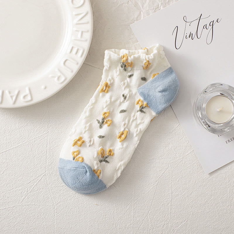 Söckchen mit Waldblumenmotiv (8 Paar) - image 3