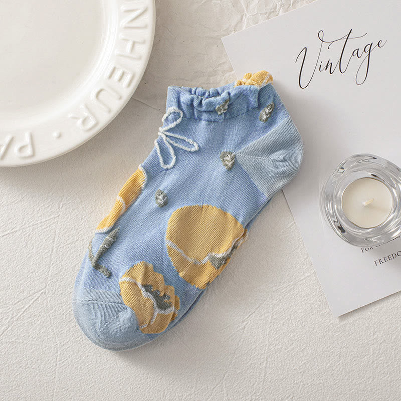 Söckchen mit Waldblumenmotiv (8 Paar) - image 9