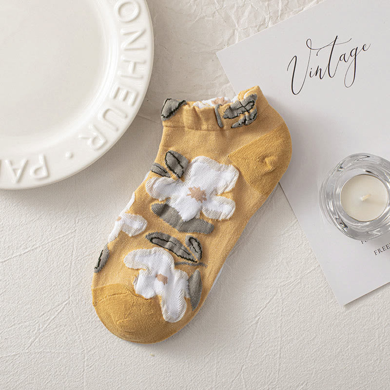 Söckchen mit Waldblumenmotiv (8 Paar) - image 4