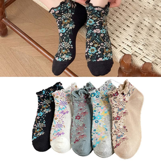 Söckchen im Retro-Ethno-Stil (5 Paar) - image 1