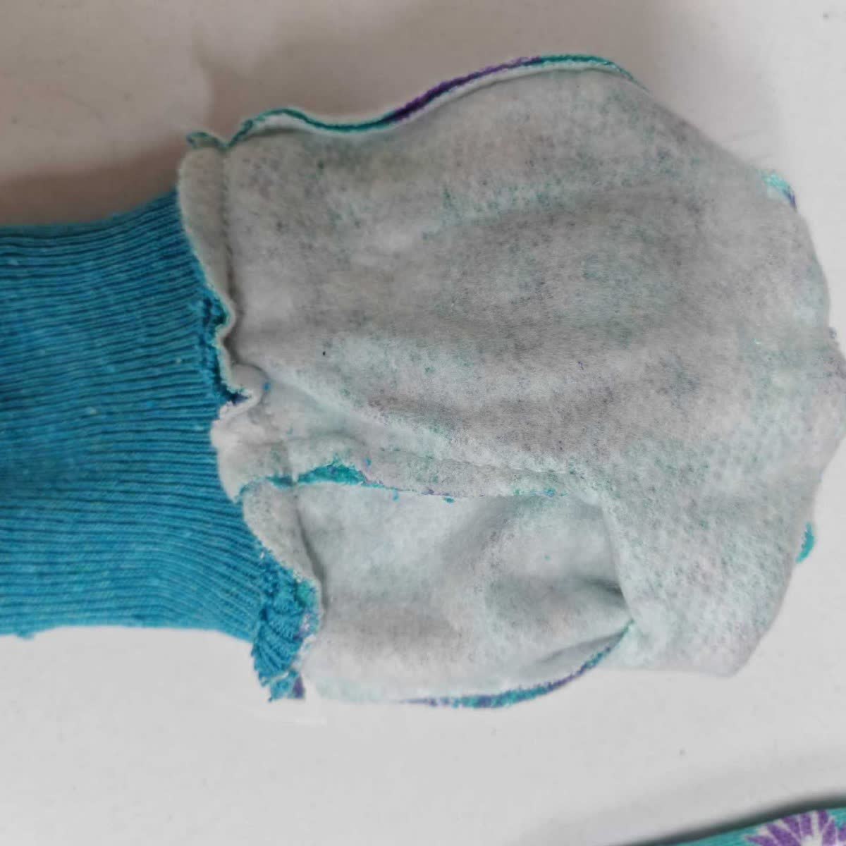 Gestrickte Gartenhandschuhe mit Blumendruck (3 Paar) - image 2