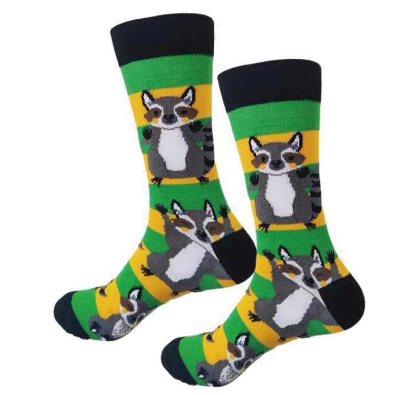 Viertelsocken mit Krokodil-Kaninchen-Motiv in Übergröße (6 Paar)