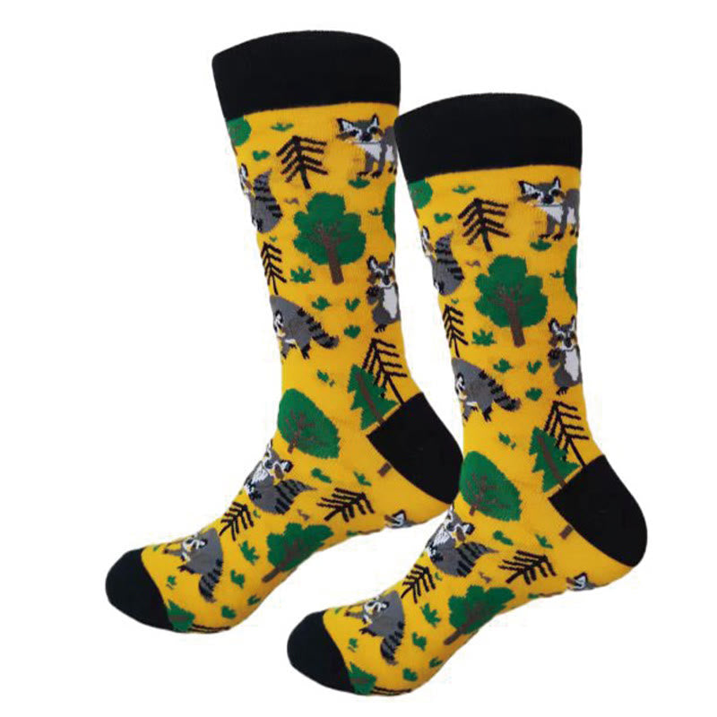 Viertelsocken mit Krokodil-Kaninchen-Motiv in Übergröße (6 Paar)