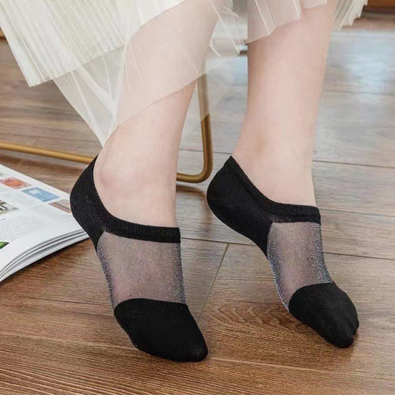 Dünne, luftige Mesh-Füßlinge (10 Paar)