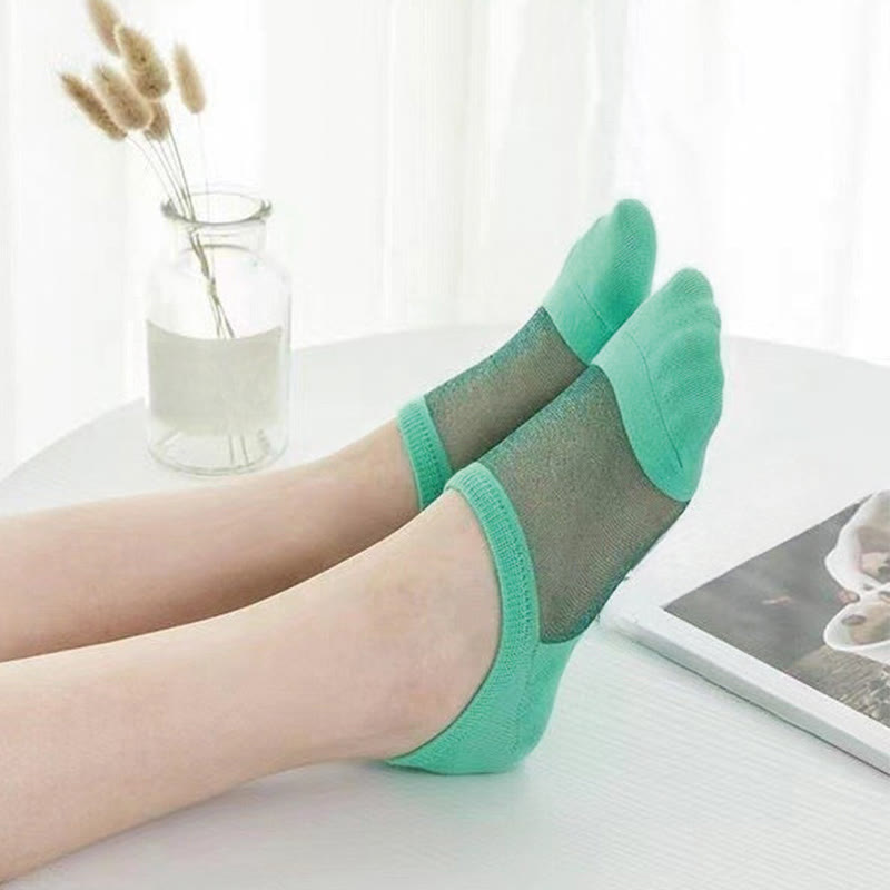 Dünne, luftige Mesh-Füßlinge (10 Paar)