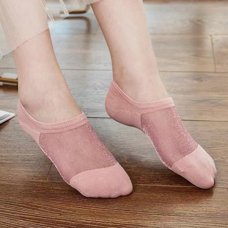 Dünne, luftige Mesh-Füßlinge (10 Paar)