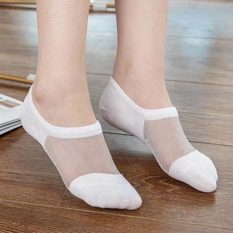 Dünne, luftige Mesh-Füßlinge (10 Paar)