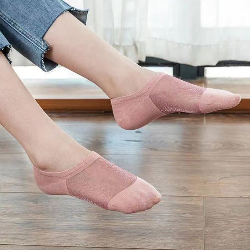 Dünne, luftige Mesh-Füßlinge (10 Paar)