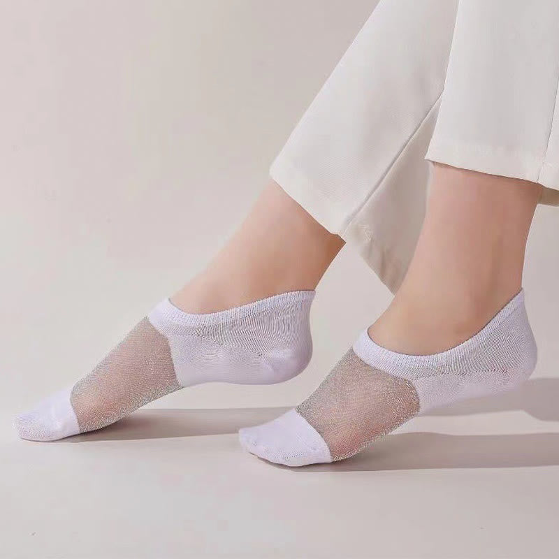 Dünne, luftige Mesh-Füßlinge (10 Paar)